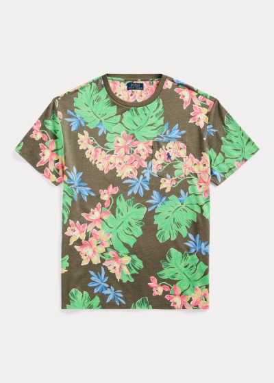 T Shirt Polo Ralph Lauren Classic Fit Floral Homem 74856-SQWP